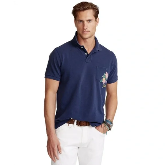 NWT Polo Ralph Lauren
Custom Slim Fit Floral Mesh Polo Shirt - Picture 1 of 8